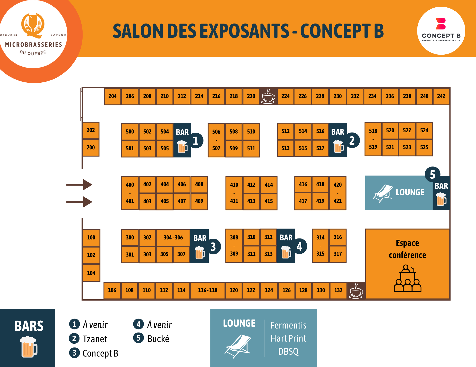 Plan du salon des exposants